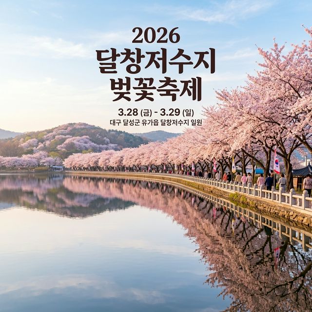 대구 달창지길 벚꽃축제 포스터