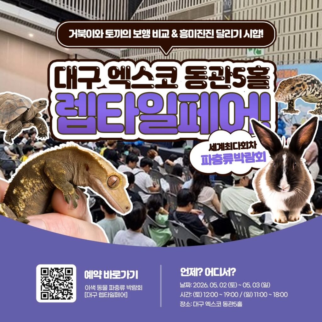 렙타일페어 대구 엑스코 포스터